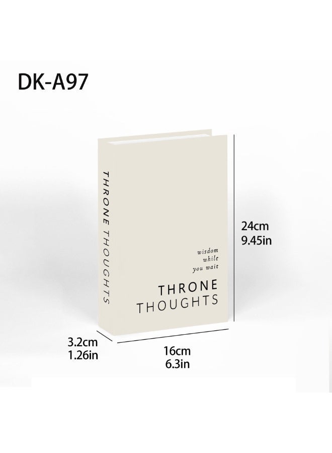 أوليس فيرس  ٤ قطع من كتب الزينة المحايدة للديكور المنزلي – كتب وهمية بتصميم نوردي حديث غير لامع | مجموعة كتب مزيّفة بسيطة للرفوف، طاولة القهوة، غرفة المعيشة، المكتب والغرفة، زينة أنيقة وعصرية - Image 5